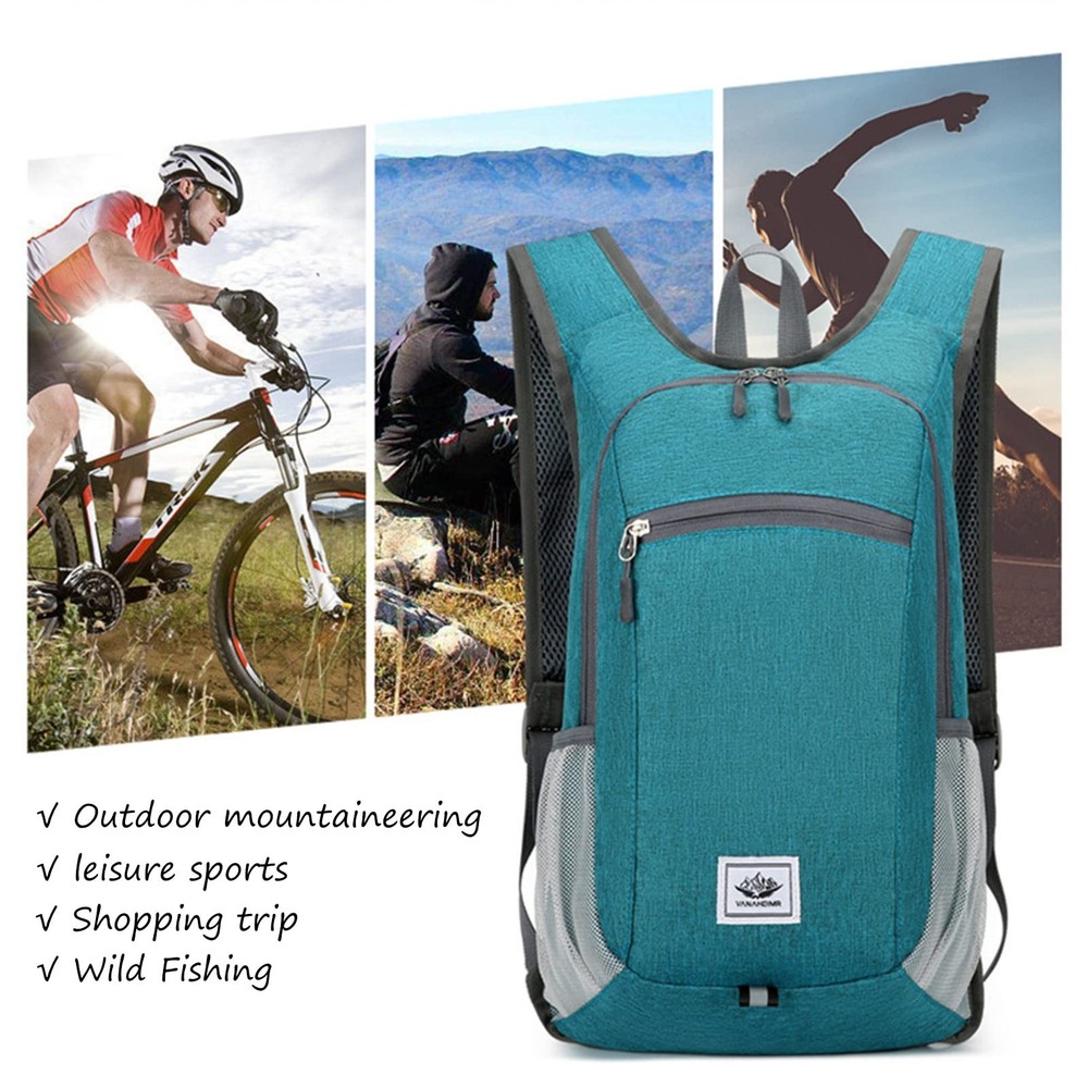 Hiking Backpack 15L Small Travel Backpack Lightweight Foldable Daypack Packab...