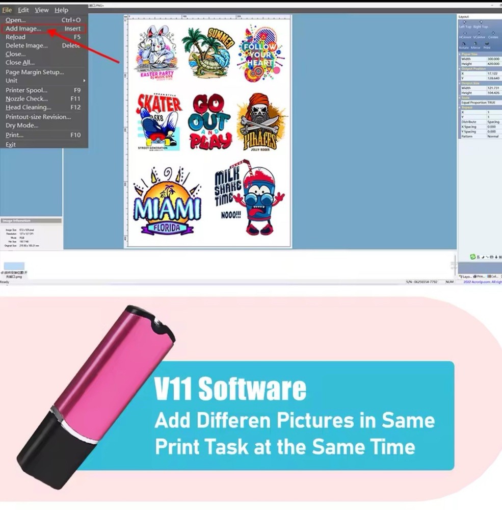 DTF Software Rip Version V11.2 USB Dongle Driver Key Desktop Version DTFPrinting