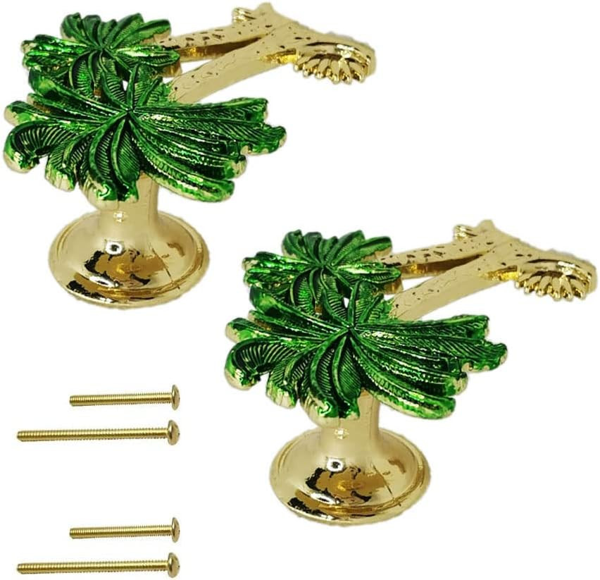 Palm Tree Cabinet Knobs 4 Pcs Cabinet Knobs Zinc Alloy Knobs Beach Ocean Theme H