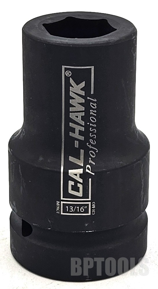 13/16" Deep Impact Spindle Socket 1" Drive 6-Point Axle Nut Socket Remover CR-MO