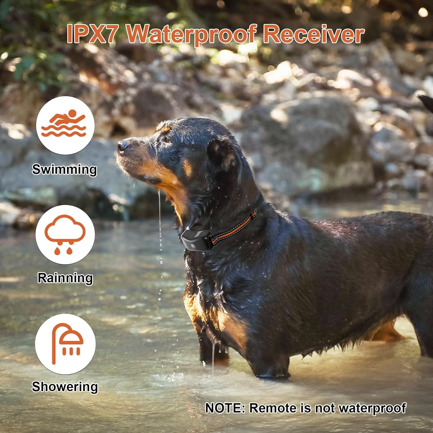 3300-FT Remote Dog Shock Training Collar Rechargeable Waterproof LCD Pet Trainer