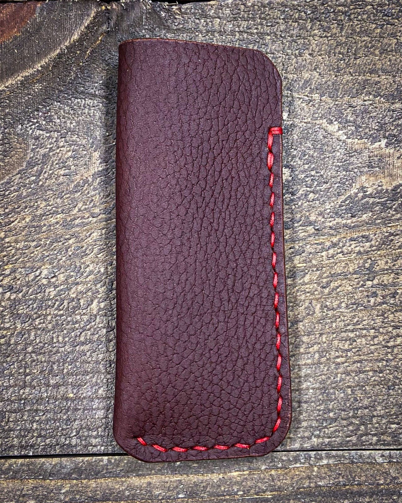 Leather EDC Pocket Knife Slip universal 4.75”x 2” fits Bugout, Stockman and more