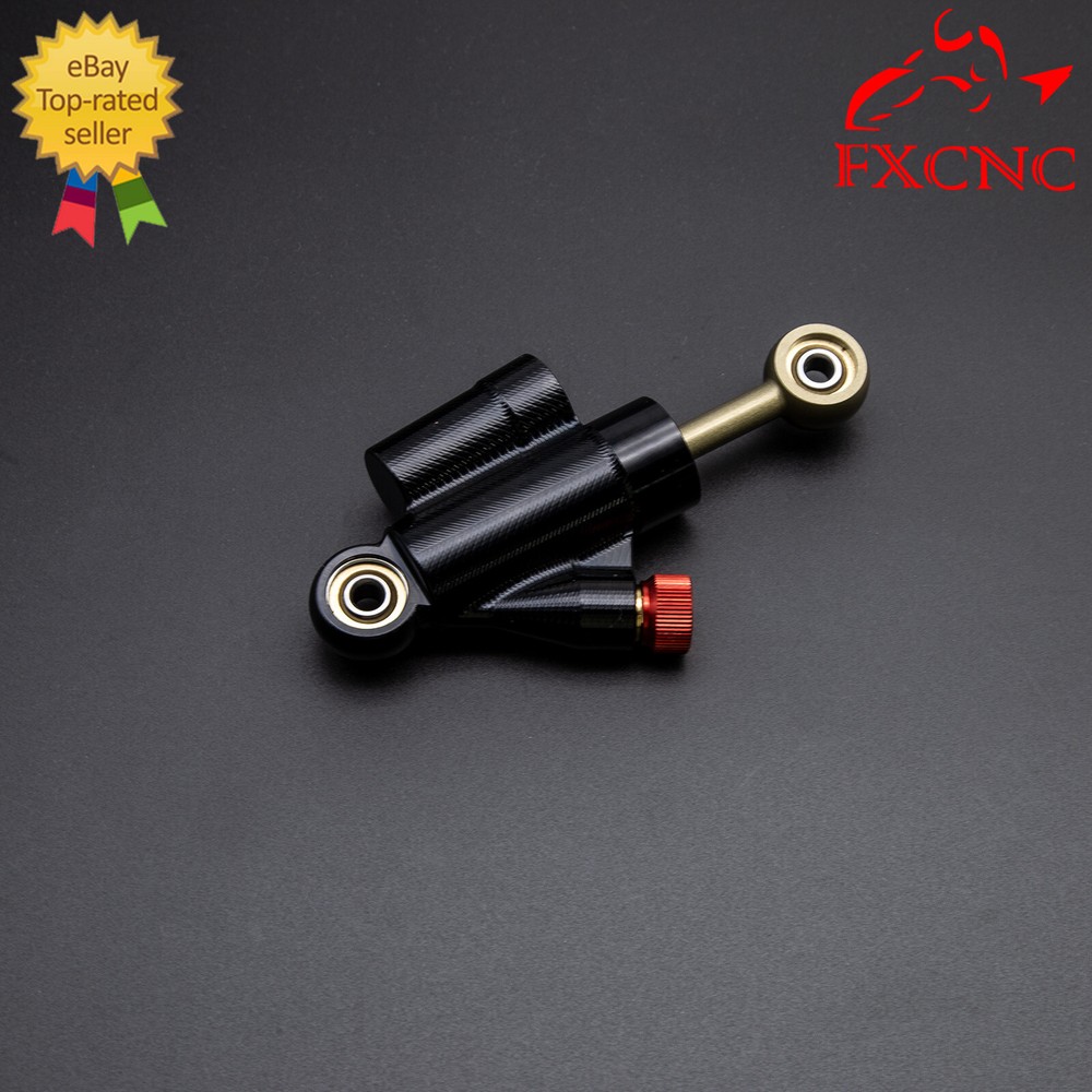 Black Adjustable Steering Damper Stabilizer Safety Control Aluminum Motorcycle