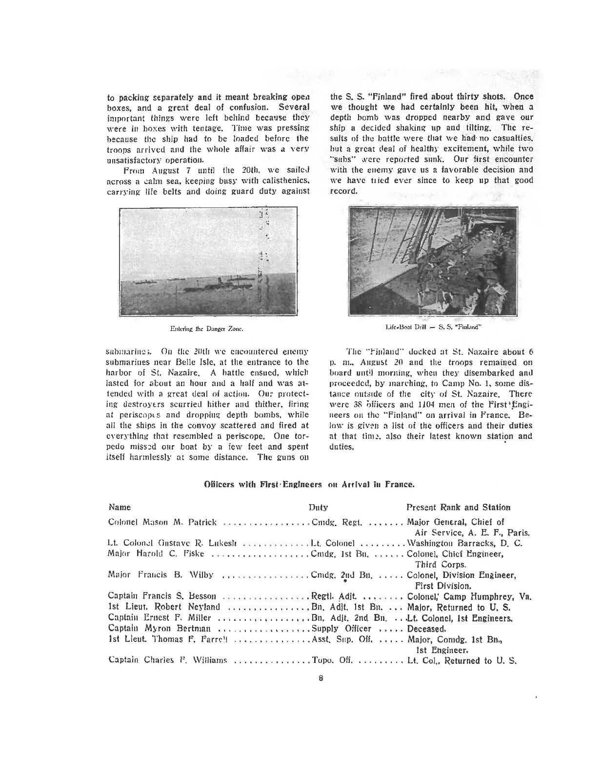 WW I US Army 1st Engineer Regiment 1st Division Big Red One Roster Awards Book