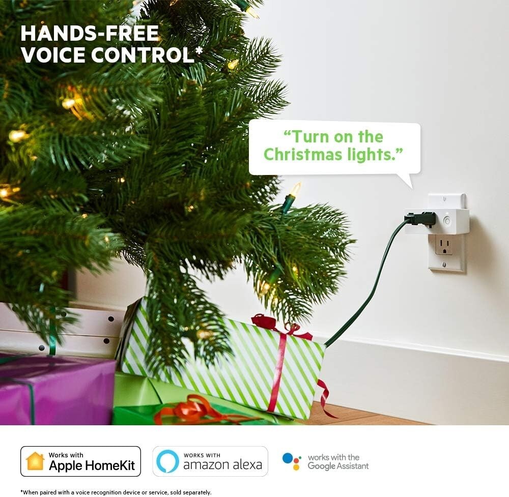 Wemo Mini Wi-Fi Smart Plug 2-pack Works with Alexa Google Assistant Nest