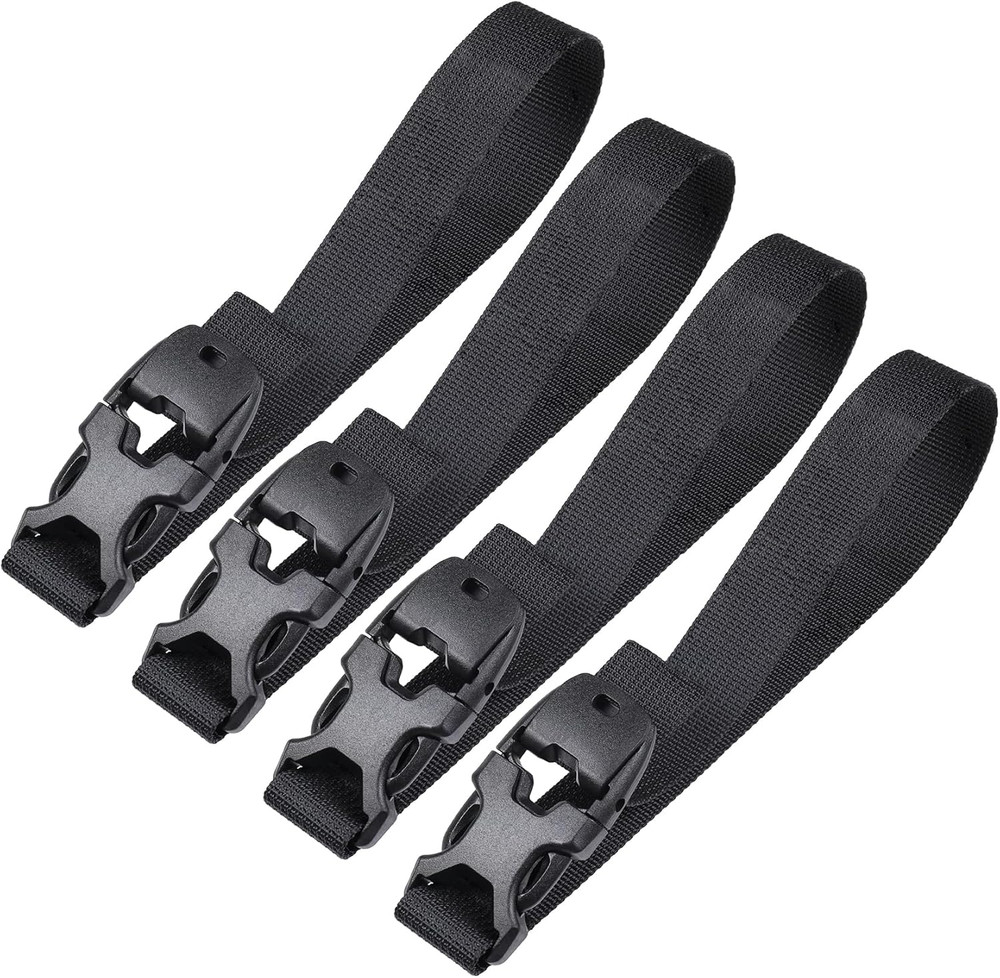 Adjustable Quick Release Nylon Utility Straps for Outdoor Activities - 4 Pack