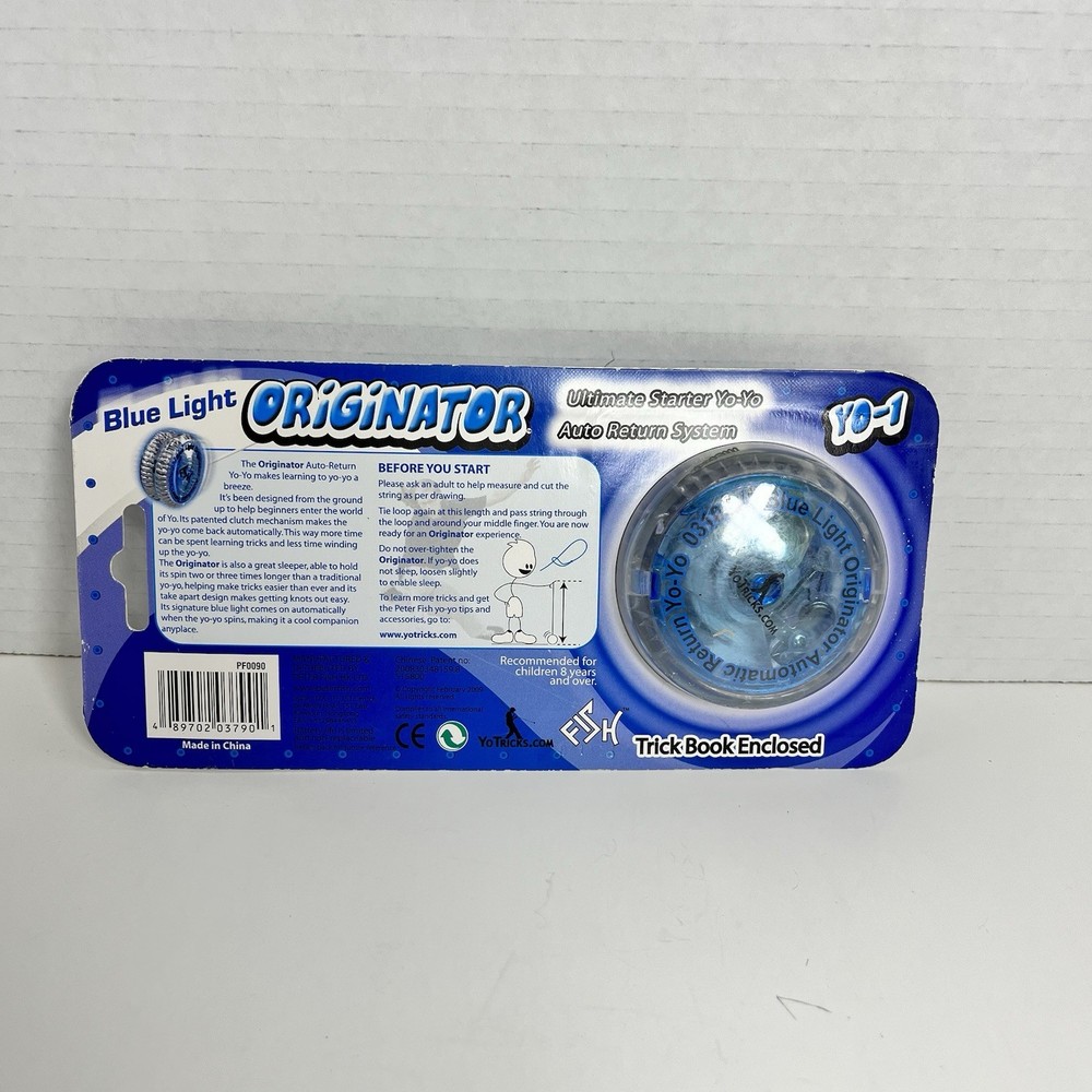 Peter Fish Blue Light Originator Auto Return System Yo Yo New In Package