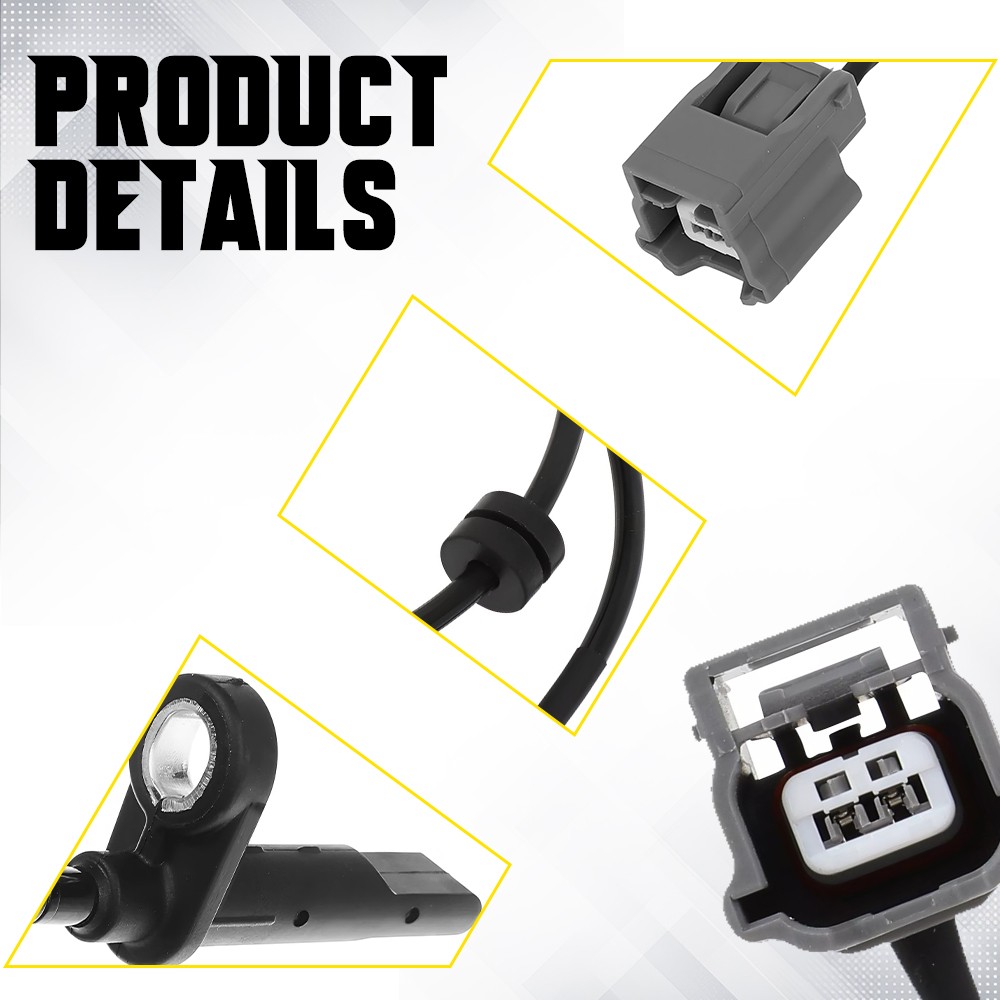 Set 2 ABS Wheel Speed Sensor Front-Left & Right For Nissan Rogue 2014-2020 EJ