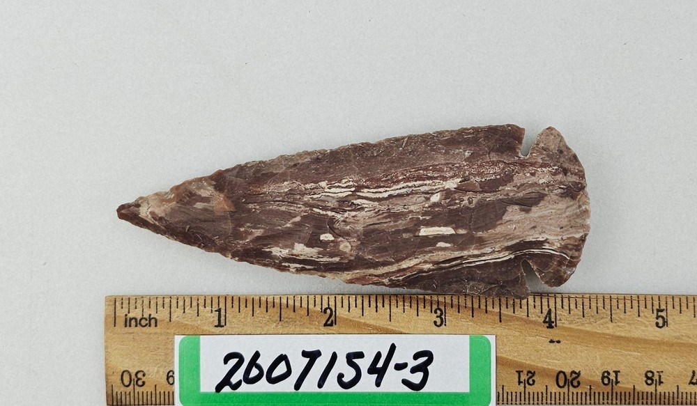 4.25" Spearhead - Lance Head - Drill Point - Hand Knapped Agate