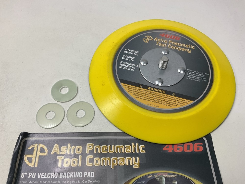 Astro Pneumatic 4606 6? Polyurethane Hook & Loop Polishing Buffing Pad Bonnet