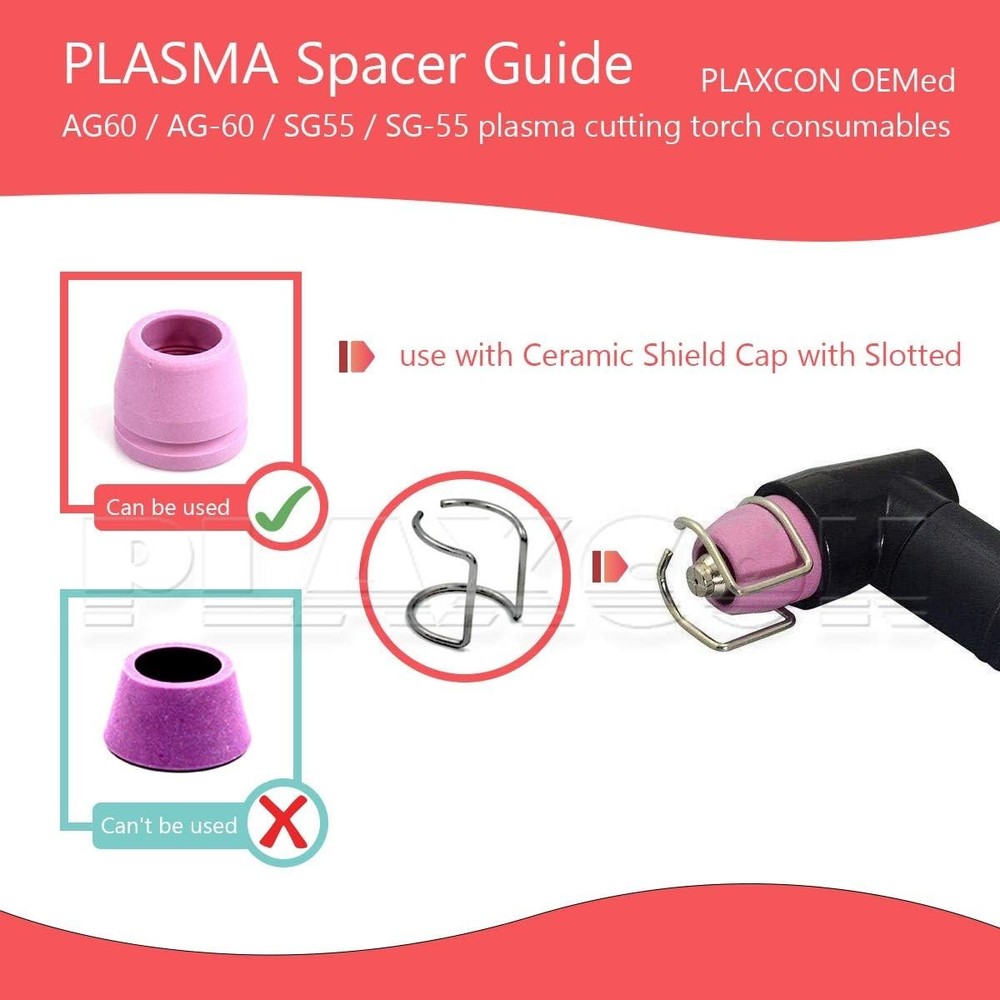 AG60 Metal Spacer Guide for Plasma Cutting Torch - Efficient Replacement Part