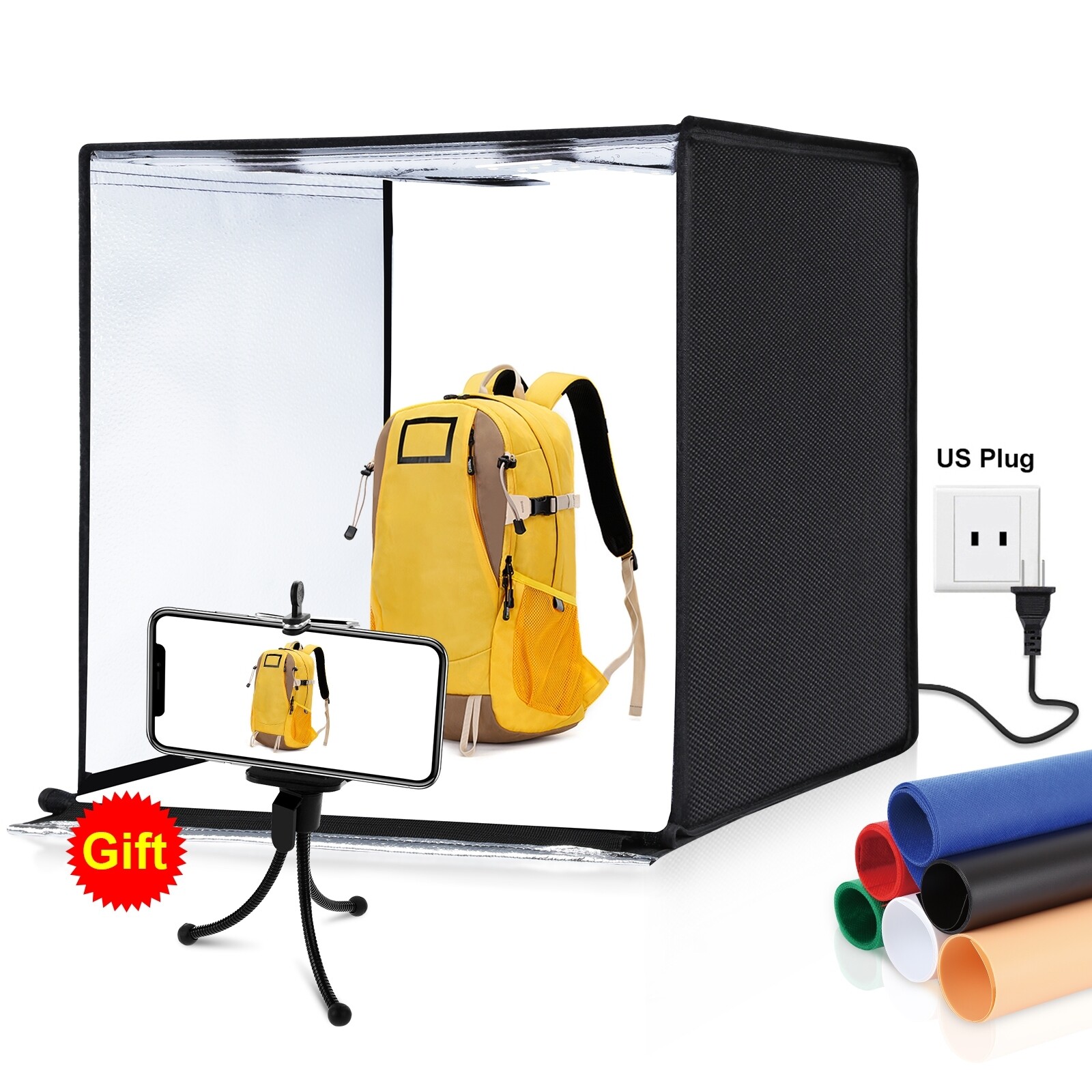 US PULUZ Portable 60cm 24'' Light Box Photography Large Studio Light Box Tents