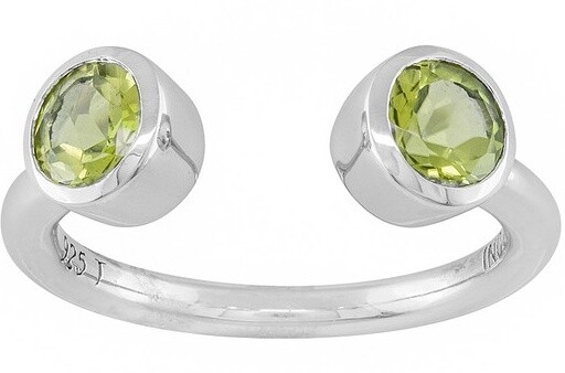 Sterling Silver Semi Mount Ring Setting RD 5x5mm Topaz