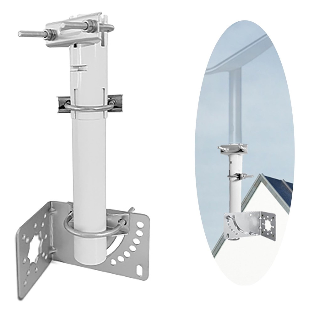Universal Antenna Mount, Adjustable Wall-Mounted Heavy Duty Mount Bracket wit...