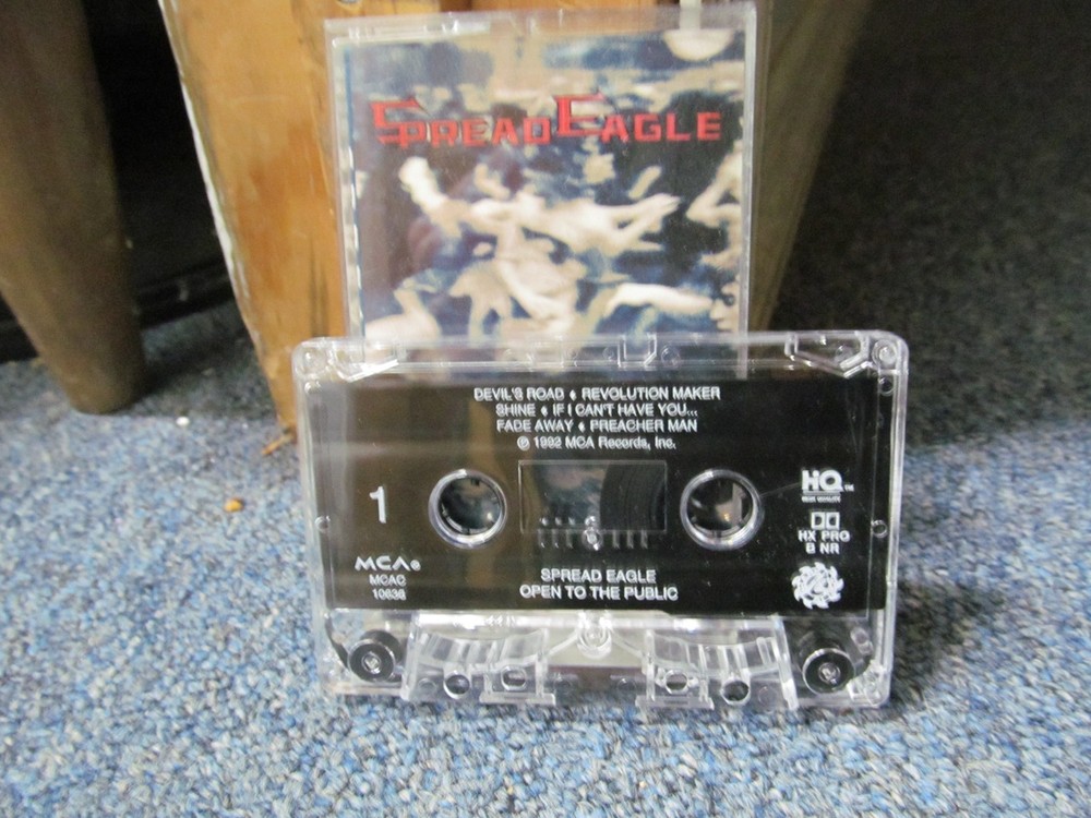 Spread Eagle - Open To The Public Cassette UNTESTED / AS-IS - For Insert & Case