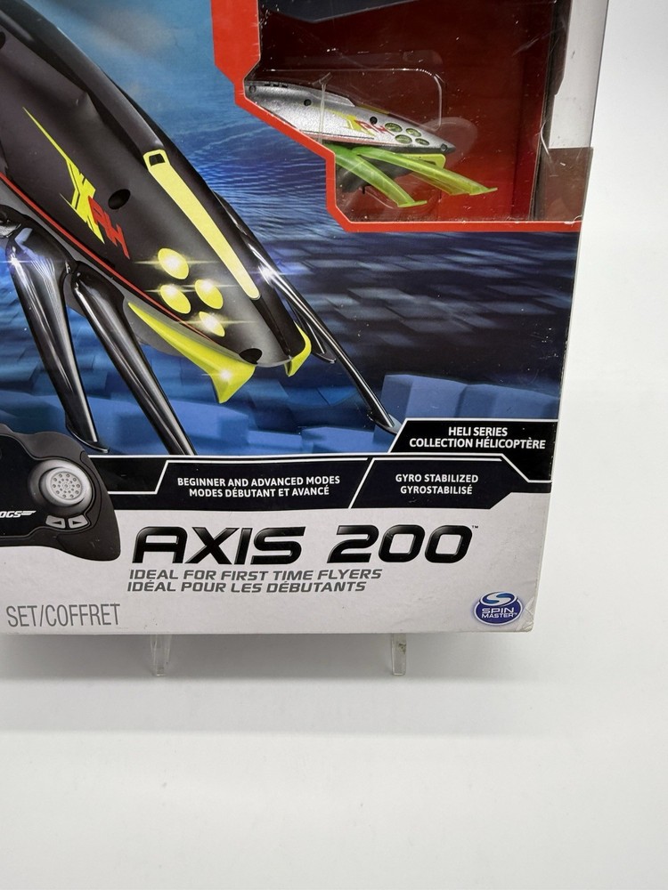 RC Helicopter Air Hogs Axis Beginner & Advanced Modes 200 Gyro Stabilized -New