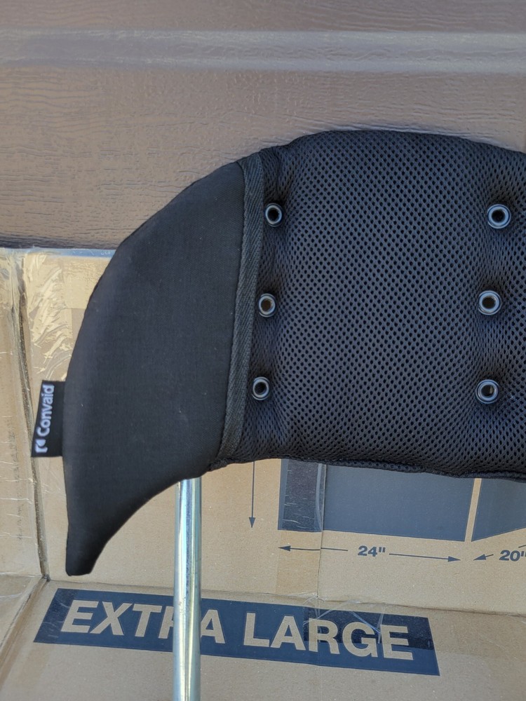 Convaid Cruiser Size 12 Headrest Extension Head Rest Black