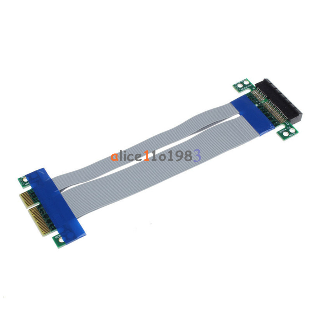 PCI-E 4X to 4X Riser Card Extender Express Extension Cable Flexible Ribbon cable