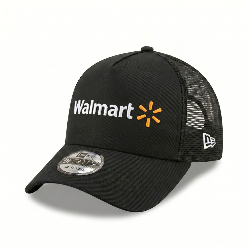 Walmart Logo Embroidered Trucker Hat Mesh Adjustable Retail Cap