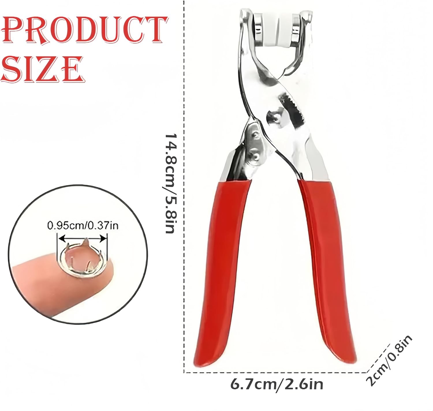 Sewing Kit with Metal Buttons,Included 100pcs Snap Button Kit with Fastener Tool