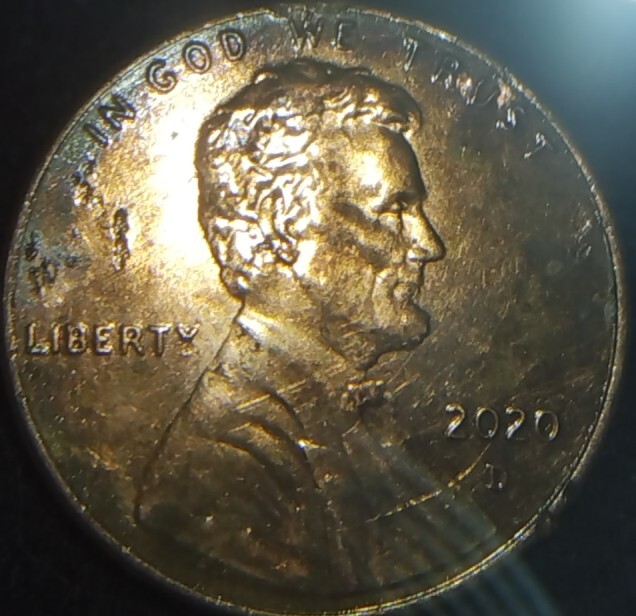 2020 D LINCOLN SHIELD CENT/DIE BREAK/DIE CHIPS