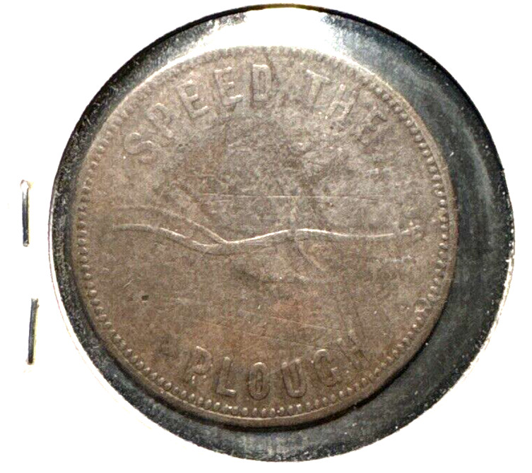 Canada token speed the plough Circa 1859