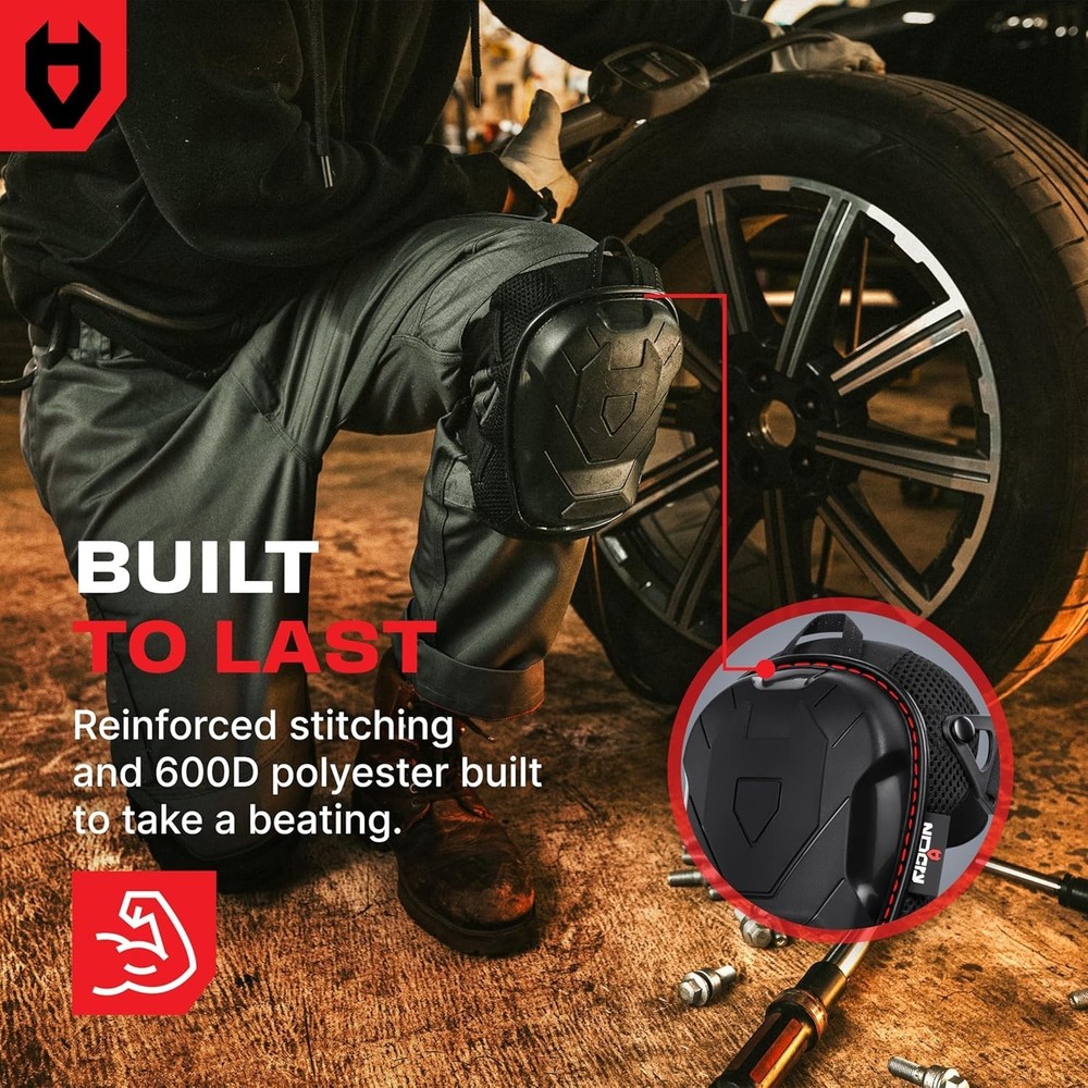 Comfortable Knee Pads with Dual-Layer Padding for Extended Use in Construction