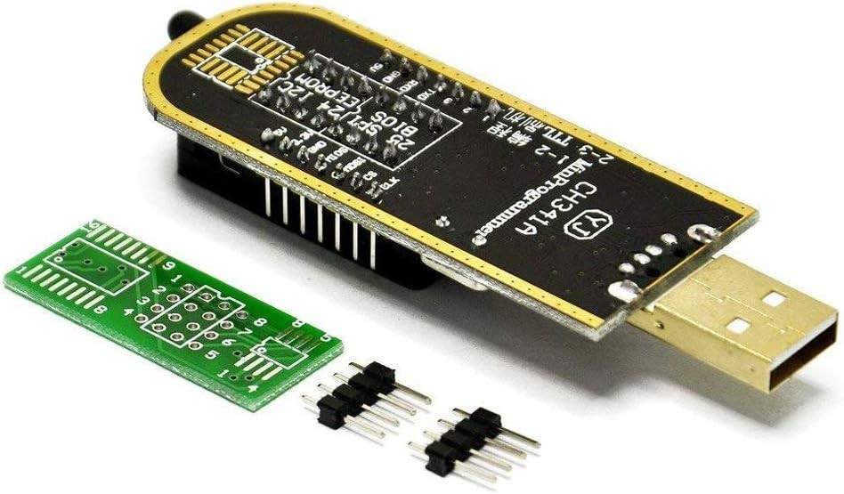 Compact CH341A EEPROM Programmer with USB to TTL for Effortless Chip Management