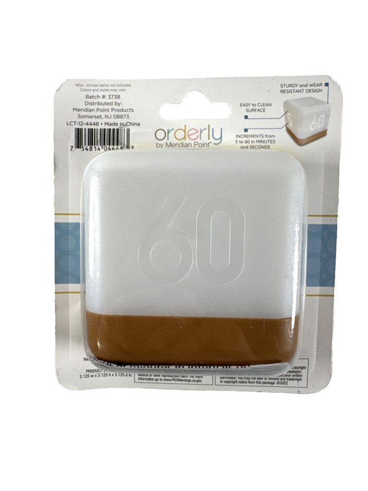 NEW OLD STOCK 3"Cube Timer LED Display Digital Timer Cooking Study LIGHTS UP