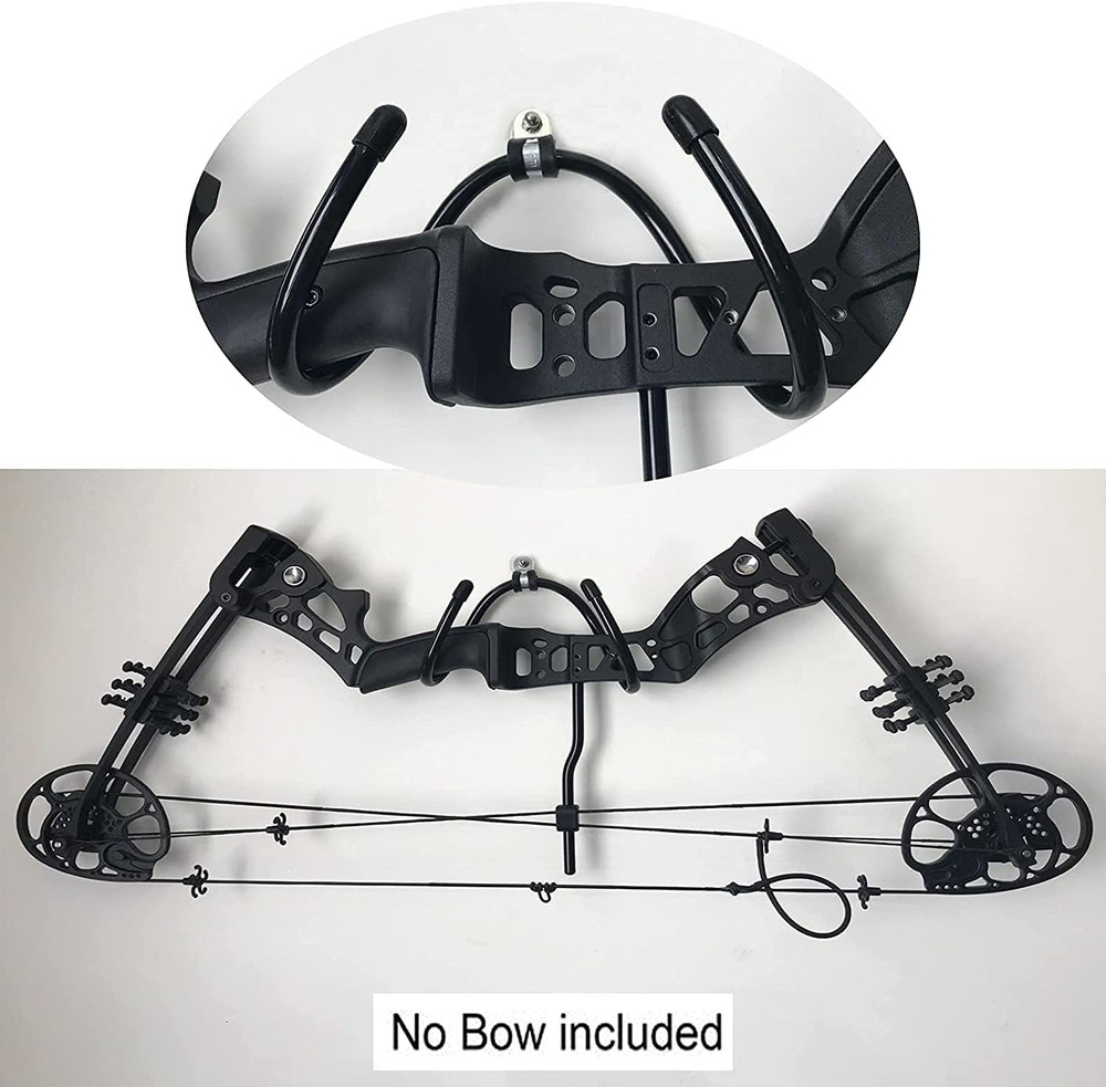 4 Pack Universal Bow Display Brackets Wall Hanger Hook Wall Mount Storage Rack T
