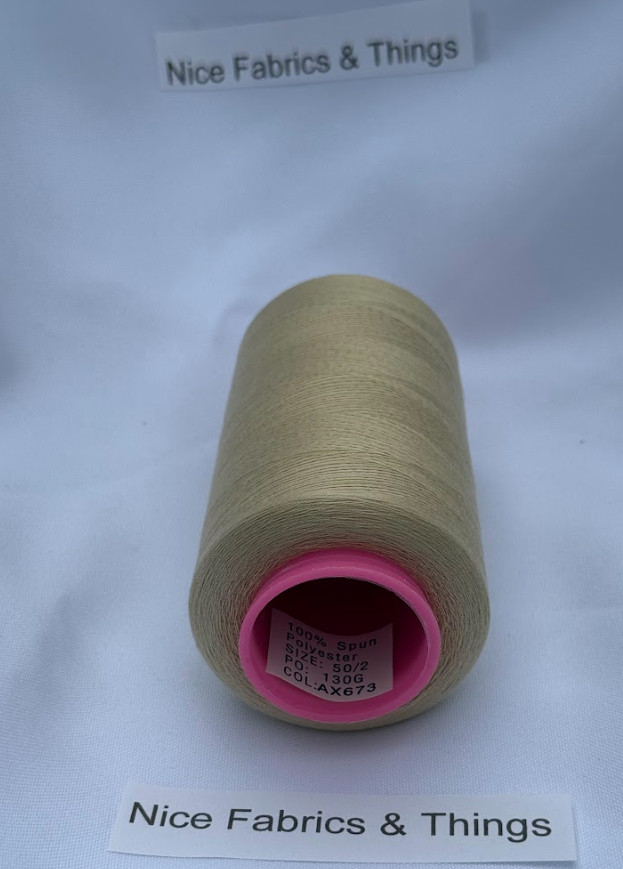 50 Spools -Sand AX673 Multi Purpose Sewing Thread