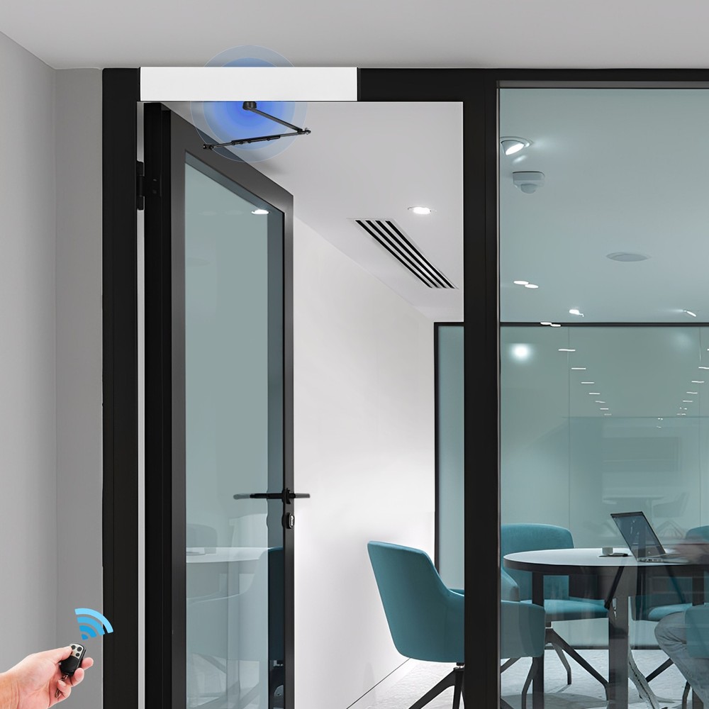 Automatic Swing Door Opener with Remote Control and Adjustable Settings