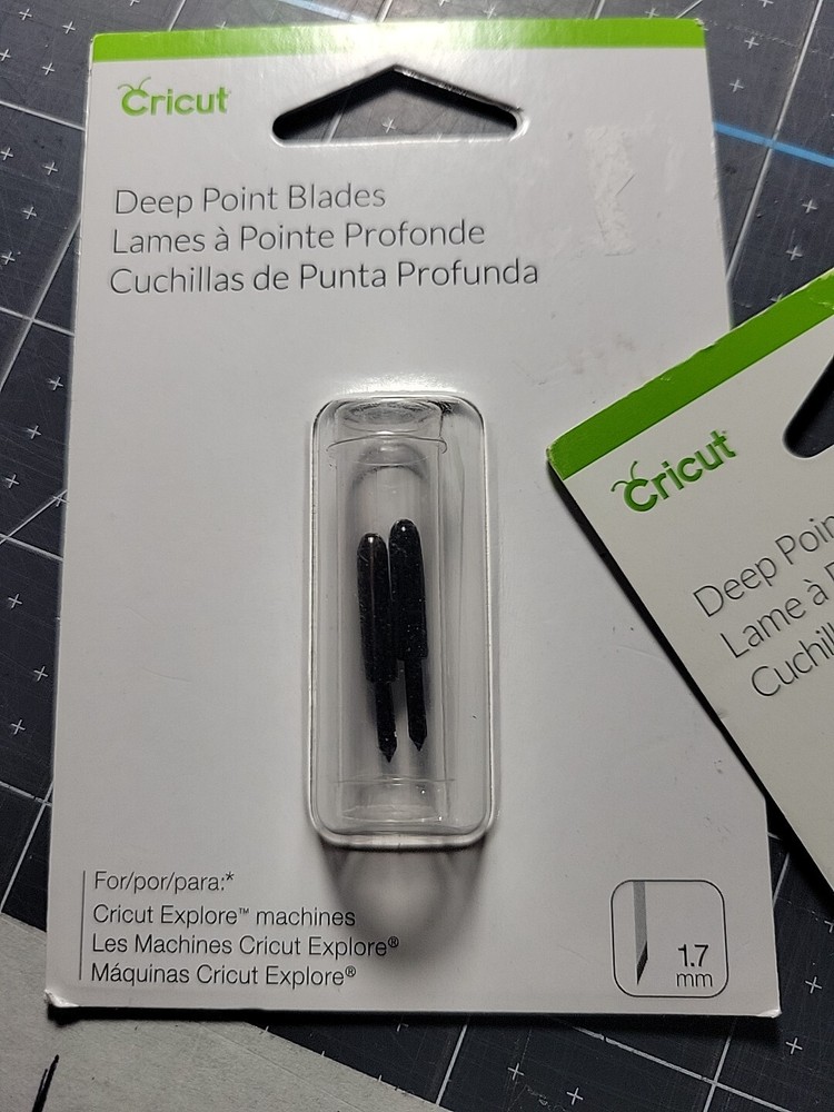 Deep Point Blades Cricut Explore.