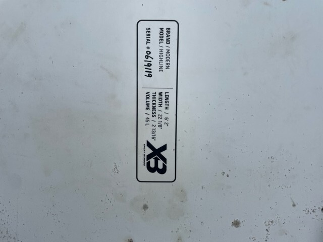 Modern Highline Surfboard 6'2