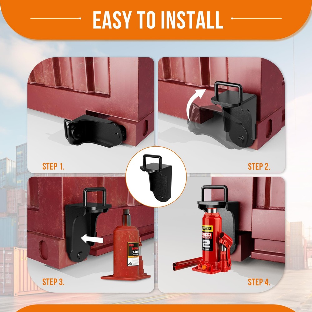 Shipping Container Jack Lug U-Shaped Handle Storage Container Leveler Booster