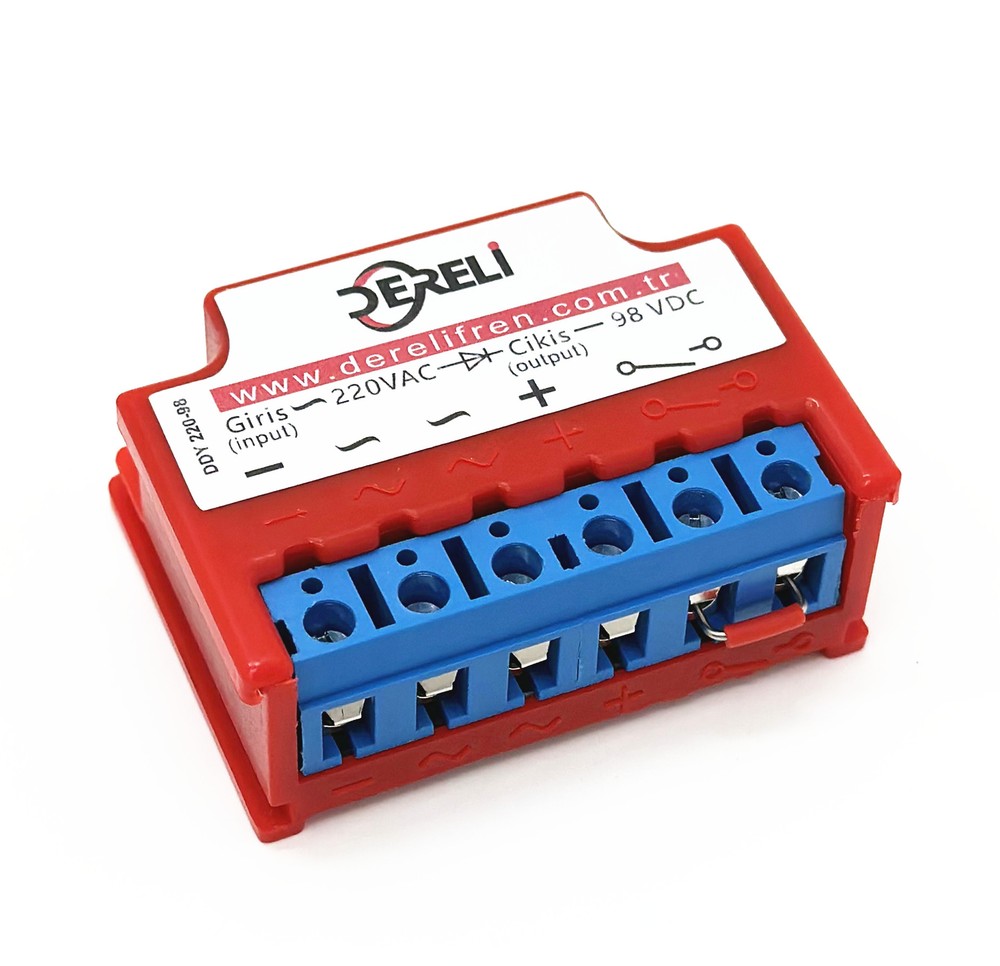 1pc DERELI DDY 220-98 input 220VAC output 98VDC Half-Wave Brake Rectifier module