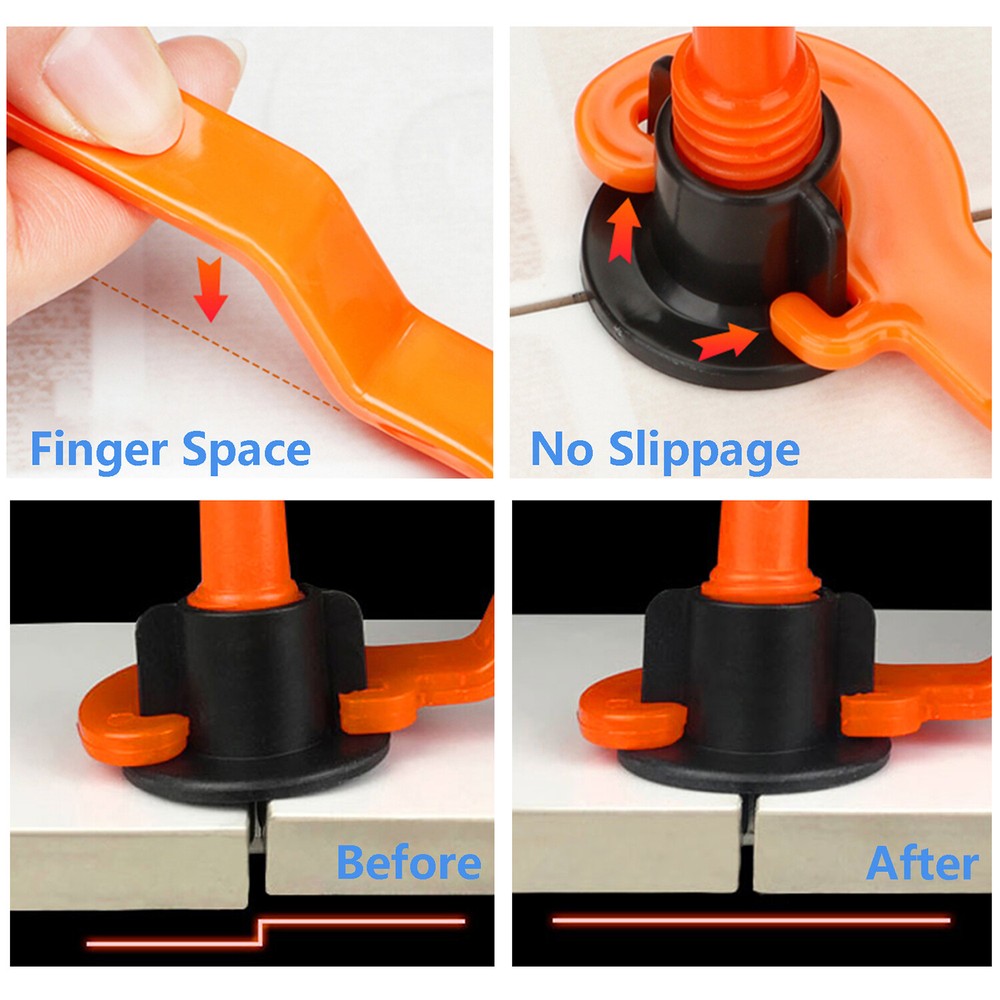 250pcs Tile Leveling System 1/16" Set Reusable Tile Leveling Installation Tools