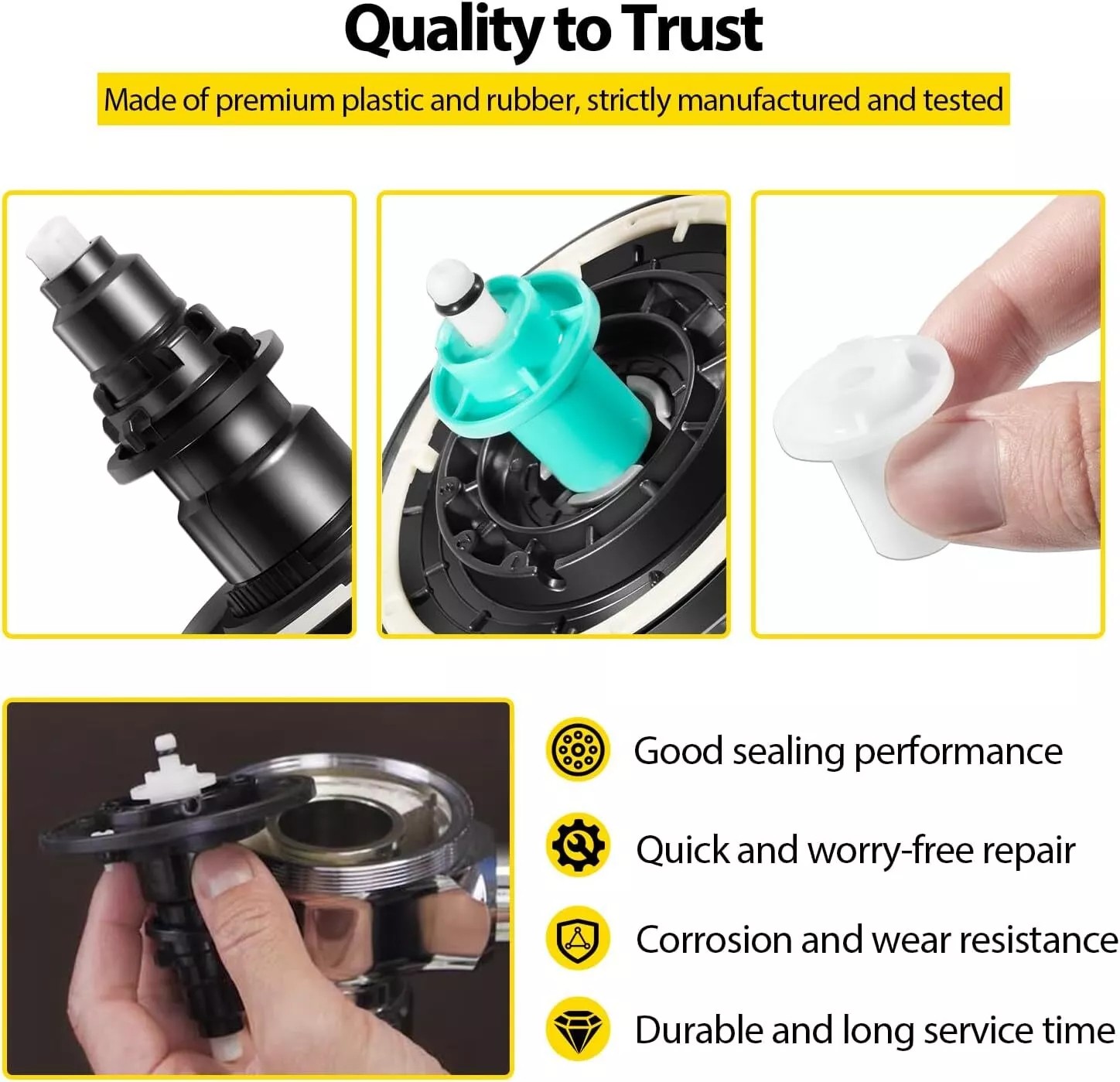 For Sloan 3325001 Optima Plus 3.5&4.5 GPF Flex Tube Diaphragm Kit EBV-1020-A