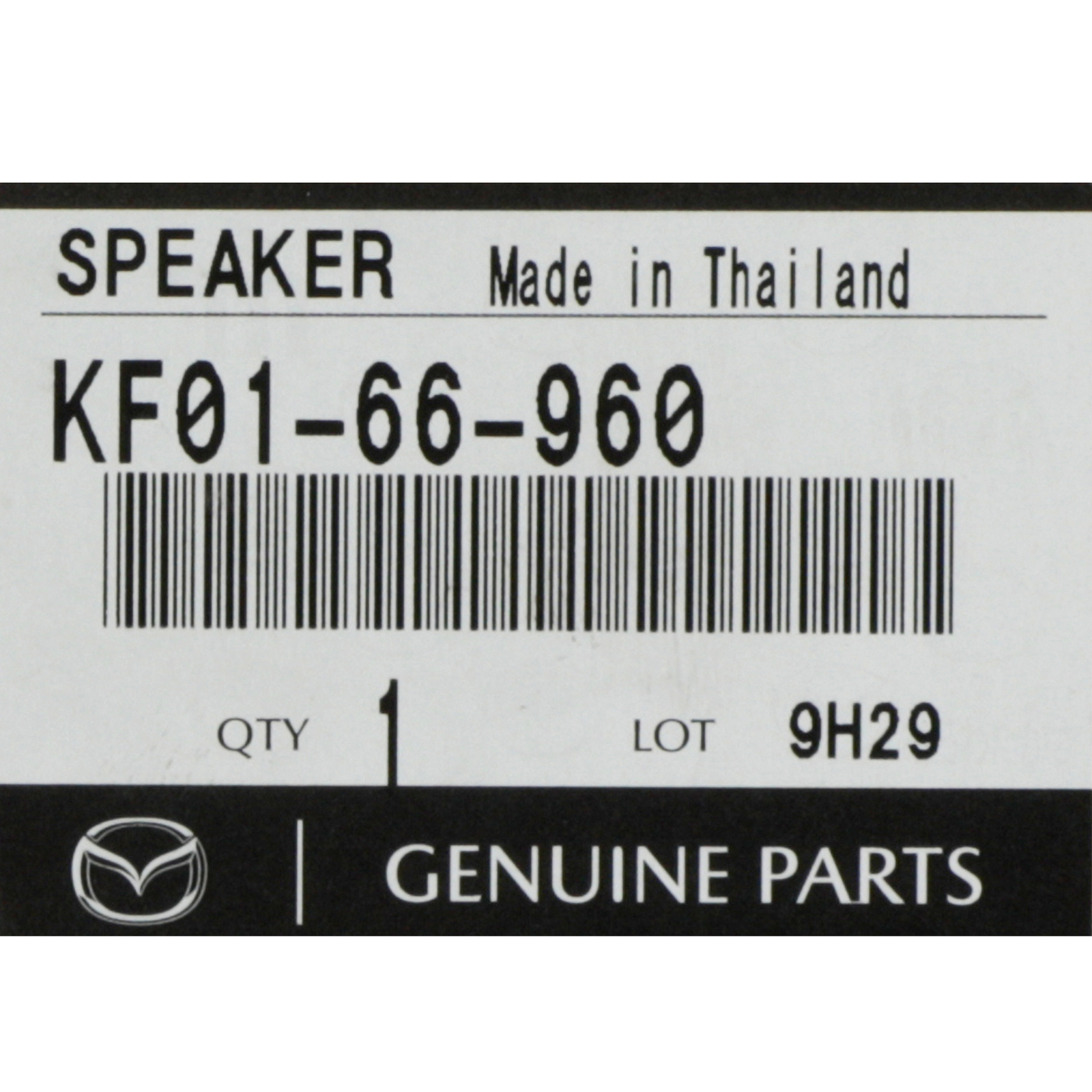 NEW OEM Mazda 2013-2016 Mazda6 CX-5 Front Door Speaker 2013-2016 KF01-66-960