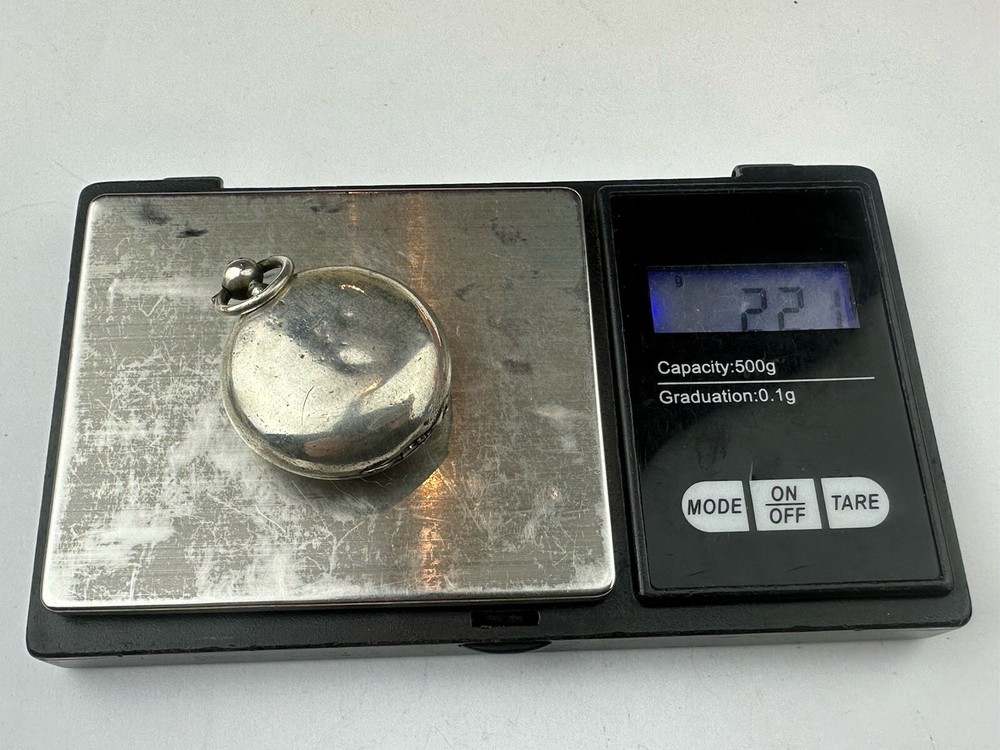 Antique Solid Silver Hallmarked Sovereign Single Case Available Worldwide