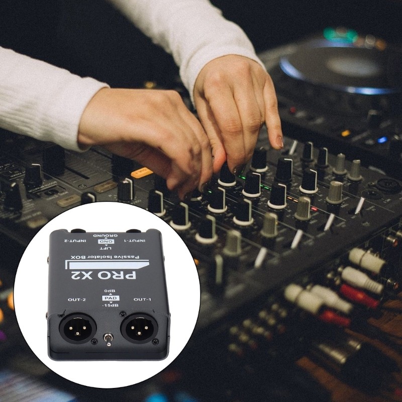 2CH Auditory Isolator Box Noise Eliminating Prevents Interferences