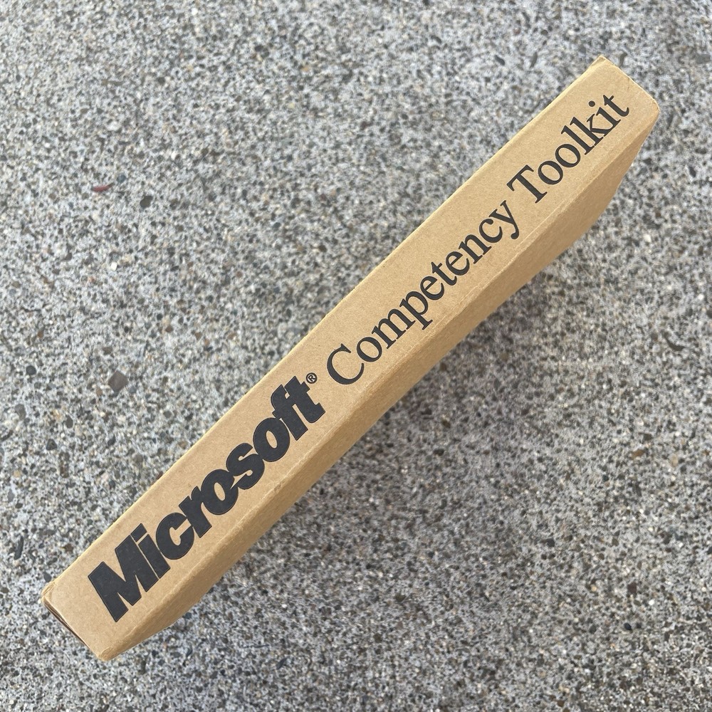 Vintage Microsoft Competency Toolkit Training Manual