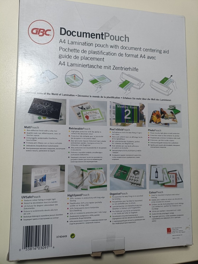 GBC Professional Series Laminating Sheets