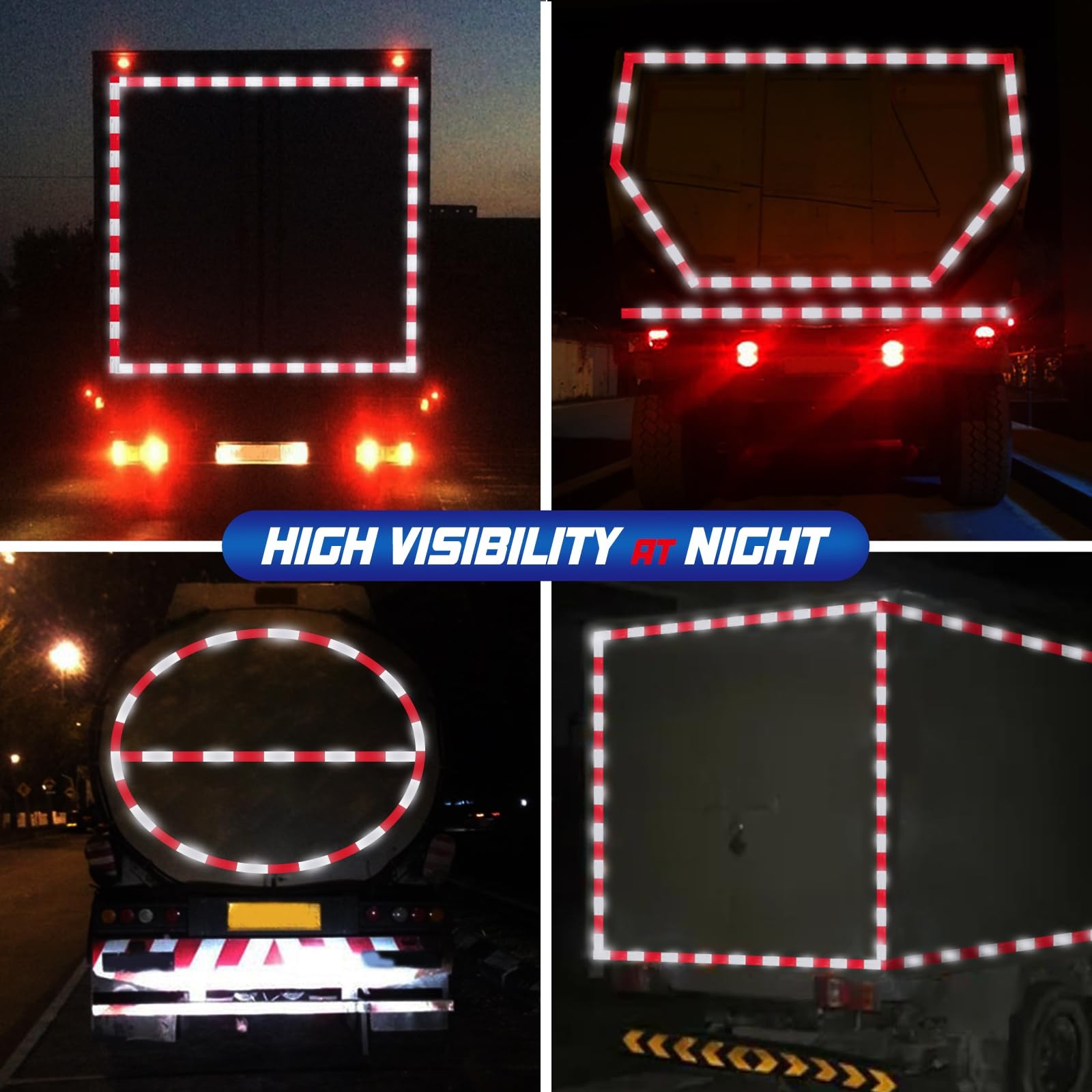 Spurtar Trailer Reflective Tape Outdoor 2"x32ft(5cmx10m), 2"x 32 Ft