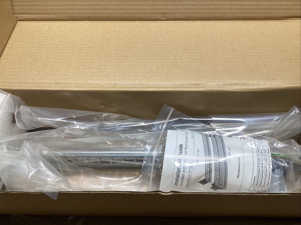 Belden AX104563 KeyConnect Patch Panel 24-Port Empty Brown/Gray NEW