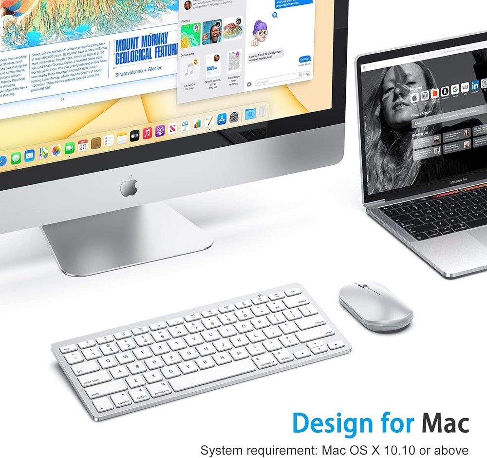 Bluetooth Keyboard - Stable Connection - Ergonomic Design - Shortcut Keys