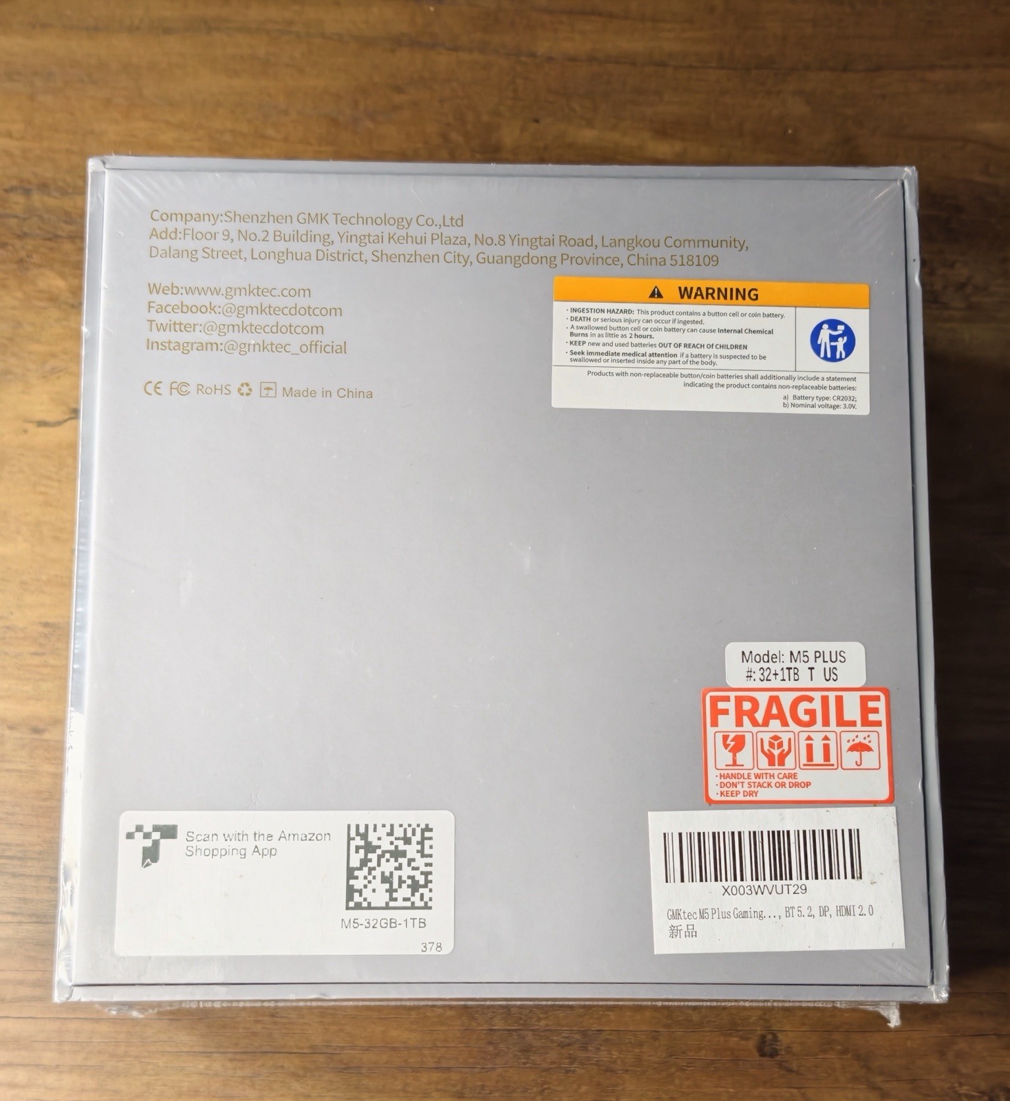 GMKtec M5 Plus Gaming Mini PC Ryzen 7 5825U (Upgraded 7430U ) 32GB RAM - 1TB