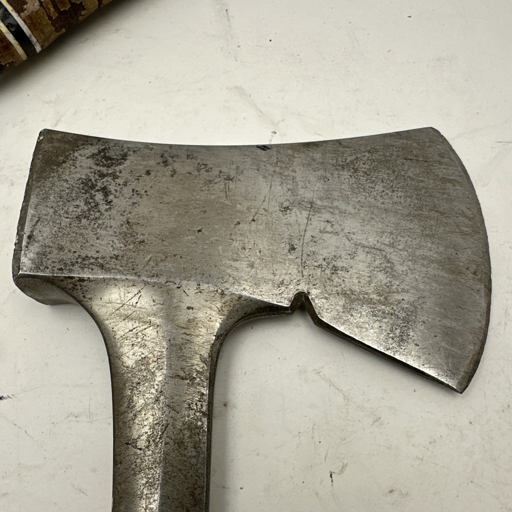 Two (2) Vintage Estwing Hatchets with Stacked Leather Handles