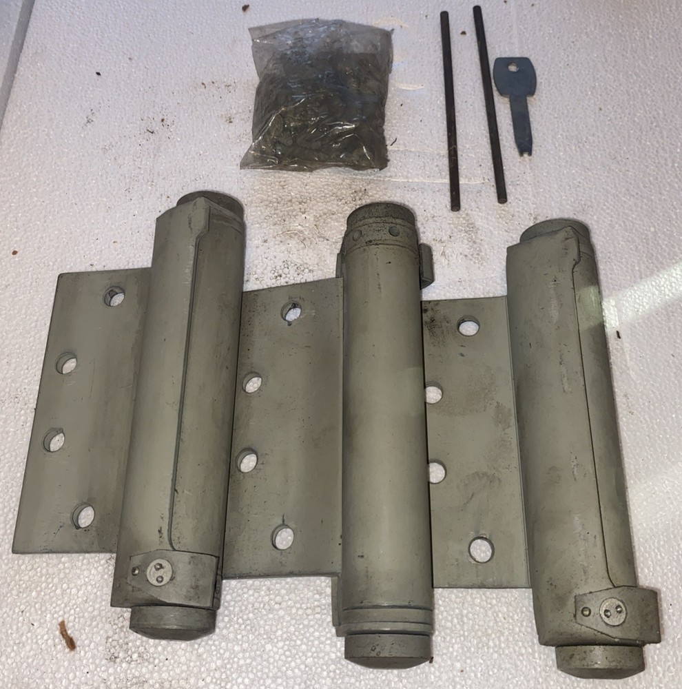3 Chicago Triplex 4 1/2" Hinges S-32002, Double  Spring Loaded Read Description
