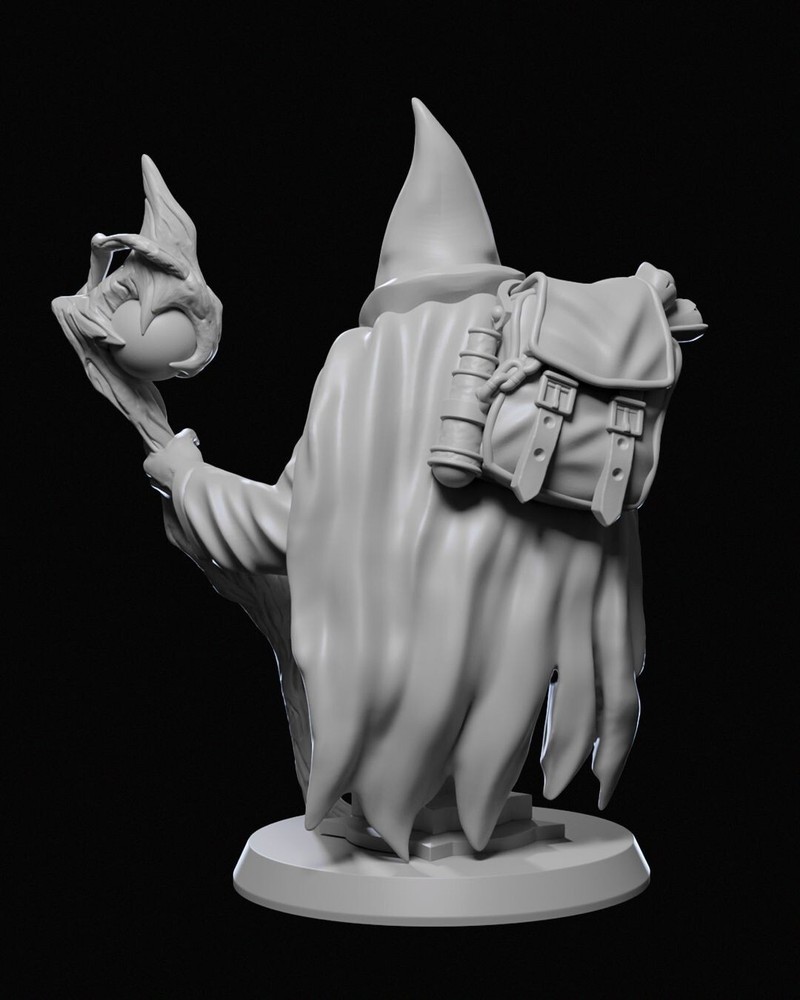 DnD Wizard Karadin Mini 32mm Scale